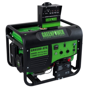 موتور برق تکفاز اتوماتیک GREEN POWER گرین پاور ۸ کیلووات مدل GR9500-AT با تابلو ATS هندلی-استارتی