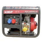 موتور برق دیزلی KOOP کوپ ۱۱ کیلووات مدل KDF11000XE-3D تکفاز سه فاز- دوسیلندر- استارتی
